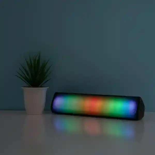 Bocina Soundbar Con Luces Negro Modelo Ebs 1005 Miniso