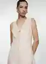 Vestido Lucy Beige Talla 26 Mujer Mango