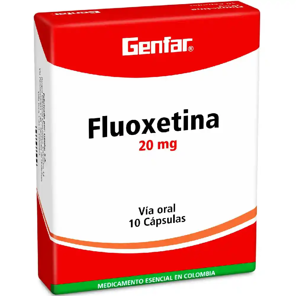 Fluoxetina Genfar Genfar 20Mg Caja X 10 Capsulas Fluoxetina