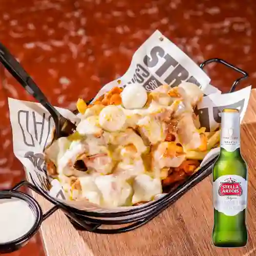 Morrongo+cerveza stella artois bot330ml