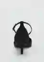 Zapatos Derek Negro Talla 38 Mujer Mango