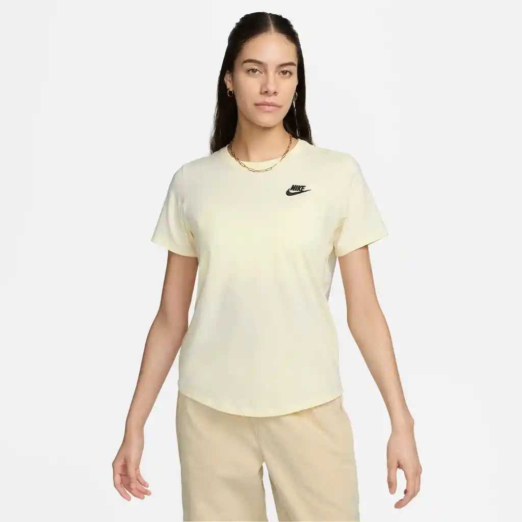 Nike Camiseta Nstee Club Mujer Beige S