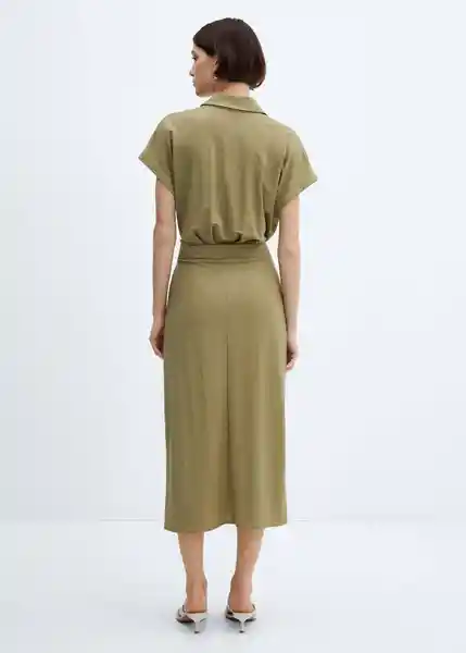 Vestido Adriana-W Khaki Talla XL Mujer Mango