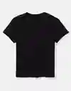 Camiseta Mujer Negro Talla X-Small American Eagle 03009514