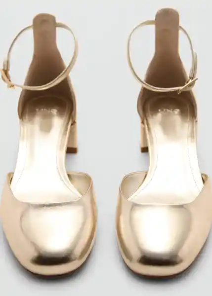 Zapatos Alexa Oro Talla 35 Mujer Mango