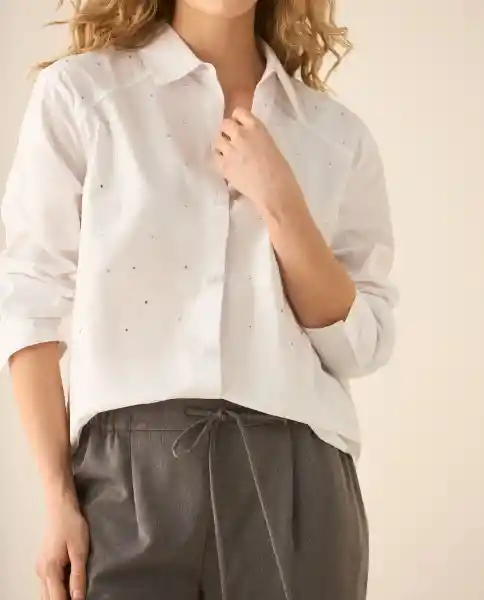Camisa Blanco Radiante Claro Talla L 413G022 Esprit