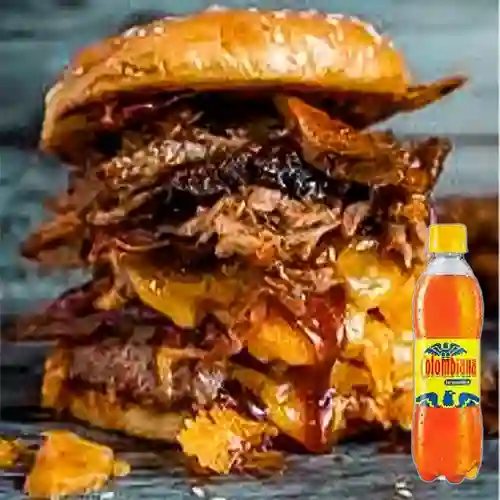 Combo Hamburguesa Costillas BBQ + Colombiana 400 ml