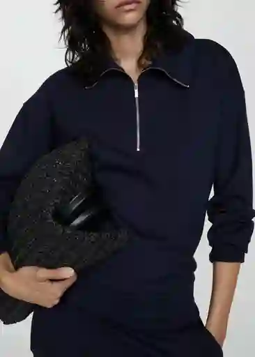 Sudadera Florida Navy Talla M Mujer Mango