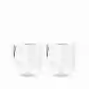 Set Vaso Doble Pared Para Licor 240 mL Ambiente Gourmet