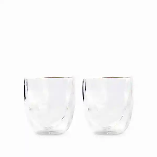 Set Vaso Doble Pared Para Licor 240 mL Ambiente Gourmet