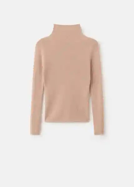 Saco Jersey Recatada Camel Talla S Mujer Mango