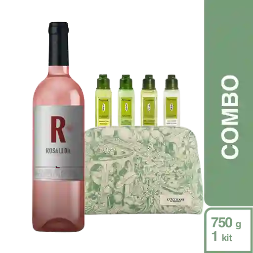 Combo Roselada Vino Rosado Cabernet + Kit Verbena Viajera