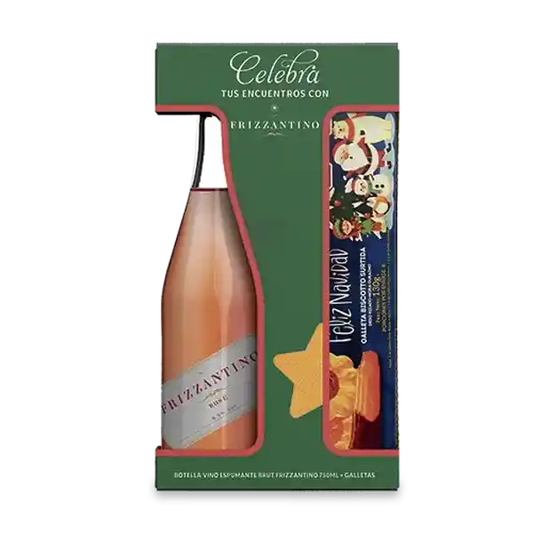 Frizzantino Set Vino Rose + Galleta