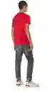 Replay Camiseta Basic Jersey 30/1 Hombre Rojo Talla XL