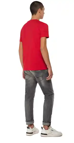 Replay Camiseta Basic Jersey 30/1 Hombre Rojo Talla XL