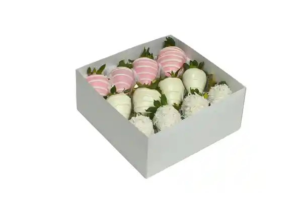 Caja 12 Fresas Rosadas