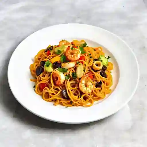 Chowmein Con Mariscos