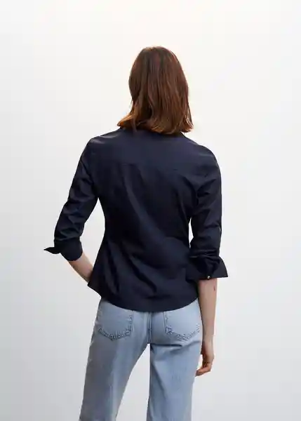 Blusa Planita-H Navy Talla S Mujer Mango