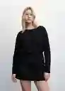 Saco Jersey Lucca Negro Talla L Mujer Mango