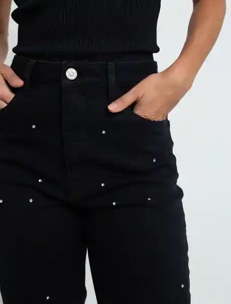 Pantalón Adele Mujer Negro Puro Ultraoscuro 8 433F353 Naf Naf