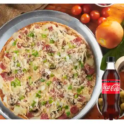 Combo Pizza Caprichosa + Coca-Cola Zero 600 ml