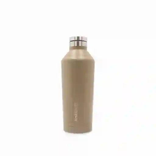 Botella Doble Pared en Acero Taupe Ambiente Gourmet
