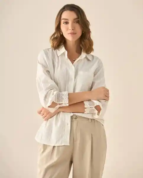 Camisa Blanco 0 Claro Talla XXL 613G024 Esprit