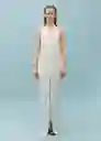 Vestido Vbdurham Offwhite Talla L Mujer Mango