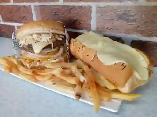 COMBO PRIME: Hamburguesa Mixta + Perro Americano