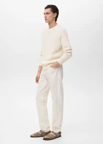 Jersey Mars Offwhite Talla M Hombre Mango