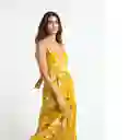 Vestido Aperti Sauterne Amarillo Medio Mujer Talla M Naf Naf