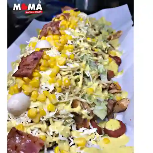 Salchipapa Costeña 3/ 4 Personas