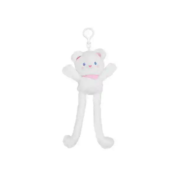 Llavero Colgante Que Tira de Las Orejas Conejito Blanco Miniso