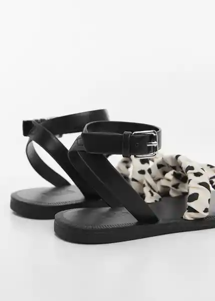 Sandalias Silvia Negro Talla 23 Niñas Mango