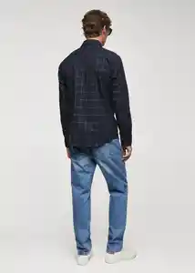 Camisa Roma Navy Talla S Hombre Mango