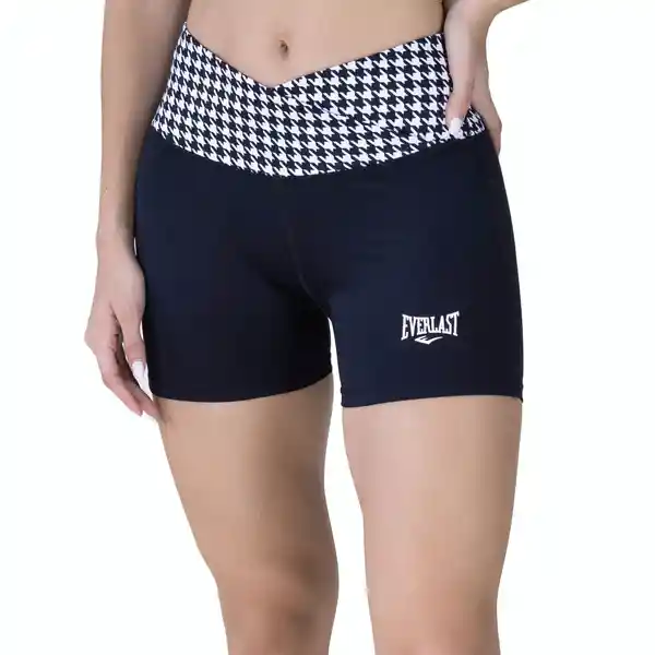 Pantaloneta Houndstooth Blanco y Negro Talla L Everlast