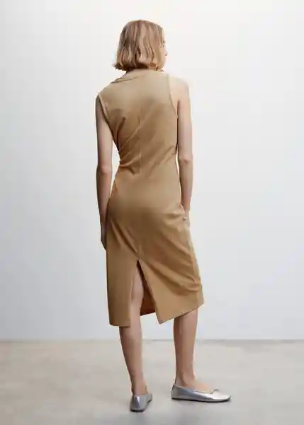 Vestido Fertina Camel Talla M Mujer Mango