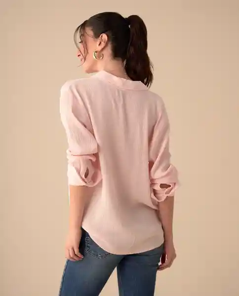 Camisa Rosa Popurrí Claro Talla Talla M 411G025 Esprit