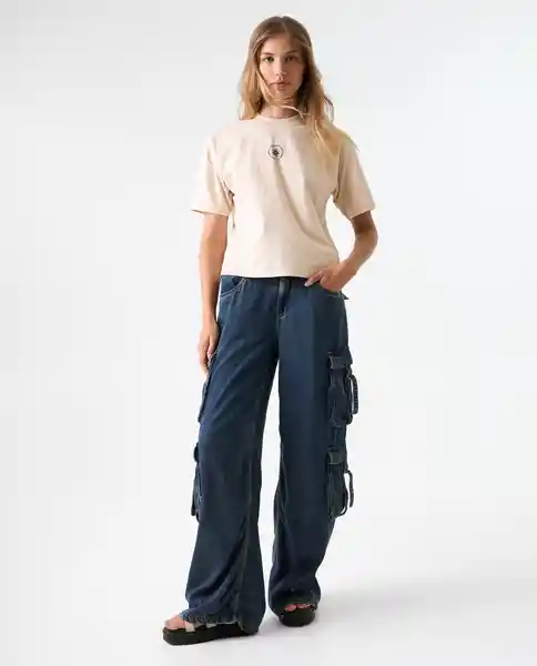 Camiseta Mujer Beige Talla M 602G003_BEI131106 Americanino