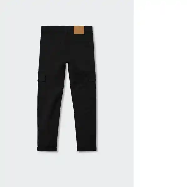 Pantalón Pavia Negro Talla 06 Niños Mango