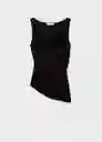 Top Gigi Negro Talla M Mujer Mango