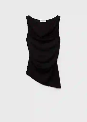 Top Gigi Negro Talla M Mujer Mango