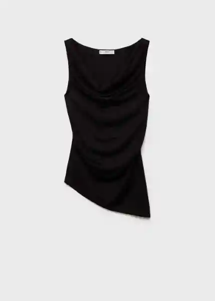 Top Gigi Negro Talla M Mujer Mango