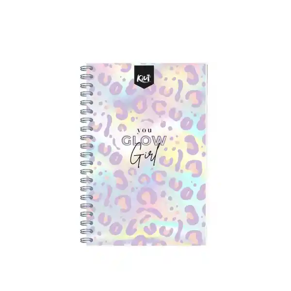 Kiut Cuaderno Argollado Rectangular Holografico 80 Hojas