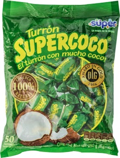 Supercoco Turrón de Coco Natural 250 g