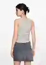 Camiseta Contrast Gris Claro Vigore Talla 21 Niñas Mango