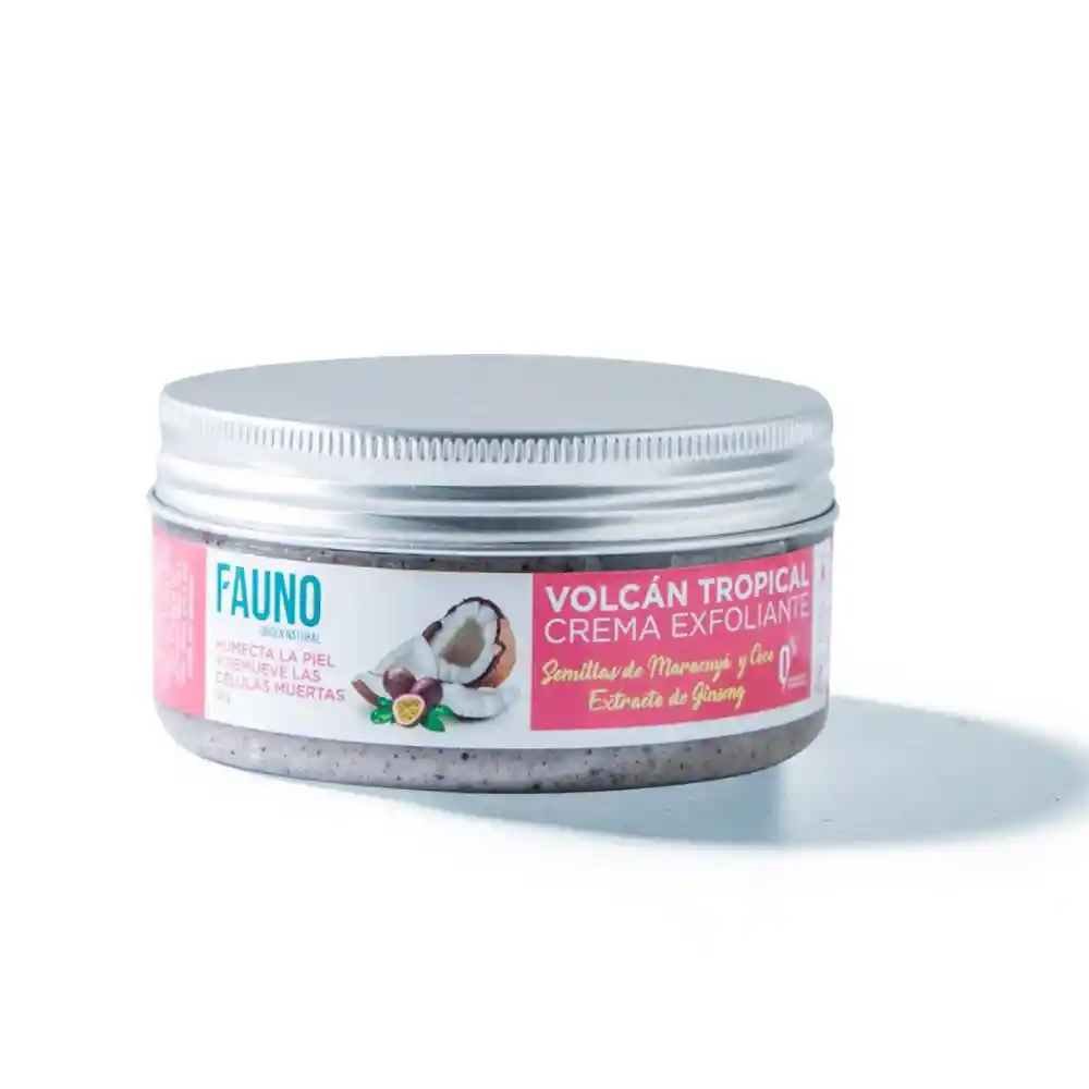 FAUNO Crema Corporal Exfoliante Volcán Tropical