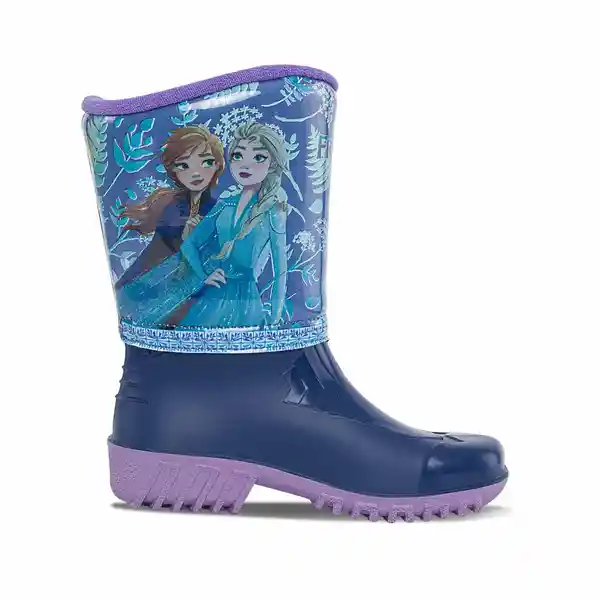 Disney Botas de Lluvia Frozen Suleima Niña Azul Lila Talla 22