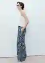 Pantalón Nemo Azul Talla XS Mujer Mango