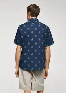 Camisa Micro3-H Tinta Talla M Hombre Mango